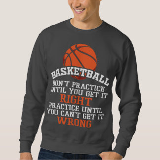 Basketbal training tot het goed is trui