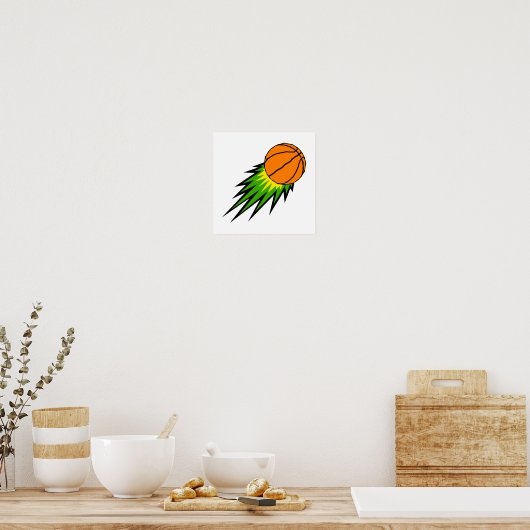 basketbal uitbuiten poster (Keuken)