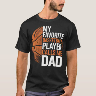Basketbal vader mijn favoriete basketballer noemt t-shirt