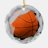 Basketbal Vakantie Keepsake Keramisch Ornament (Voorkant)