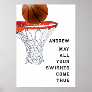 Basketbal Veel Succes Poster