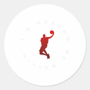 Basketbal Verenigde Staten Support Team American F Ronde Sticker