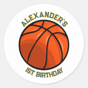 Basketbal Verjaardag Bash Sticker