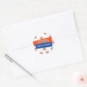 Basketbal Verjaardag Bash Sticker (Envelop)