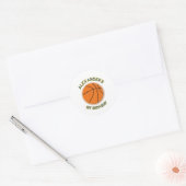 Basketbal Verjaardag Bash Sticker (Envelop)