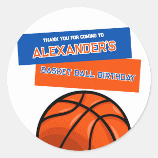 Basketbal Verjaardag Bash Sticker