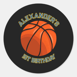 Basketbal Verjaardag Bash Sticker