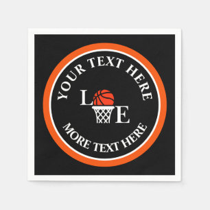 Basketbal Verjaardag Gift, Basketbal Team Speler Servet
