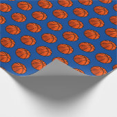 Basketbal Verjaardag Gift Wrap Sport Thema Papier (Hoek)