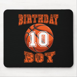 Basketbal - Verjaardag Jongen 10 Jaar Oud 10e Verj Muismat