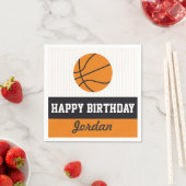 Basketbal Verjaardag Papieren servetten (Insitu)