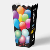 Basketbal verjaardagsfeest, basketbal meisje spele bedankdoosjes (Achterkant)