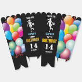 Basketbal verjaardagsfeest, basketbal meisje spele bedankdoosjes (Ongevouwen)