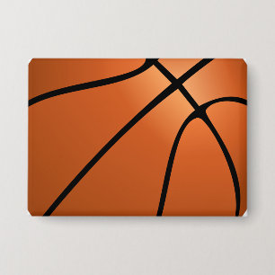 Basketbal verjaardagsfeest thema button
