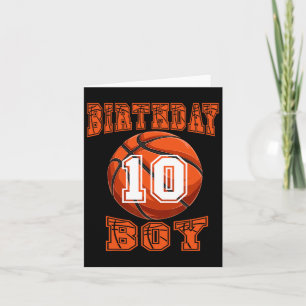 Basketbal - Verjaardagsjongen 10 jaar oud 10e verj Kaart