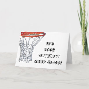 basketbal verjaardagskaart kaart