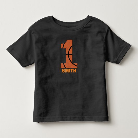basketbal verjaardagsshirt - basketbalfeest kinder shirts (Voorkant)