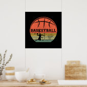 basketbal vintage poster (Keuken)