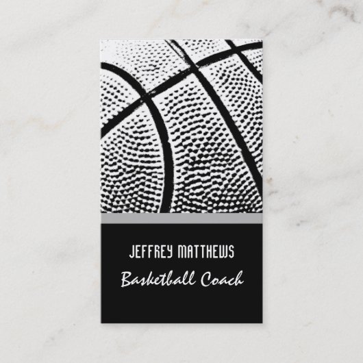 Basketbal Visitekaartje (Voorkant)