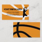 basketbal visitekaartje (Voorkant / Achterkant)