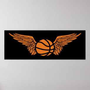 basketbal : vleugels poster