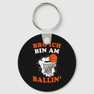 Basketbal voor coach mannen jeugd baller speler jo sleutelhanger