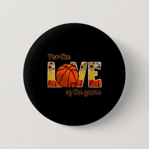 Basketbal voor de liefde van het spel ronde button 5,7 cm