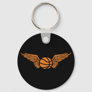 basketbal. Winged. Sleutelhanger