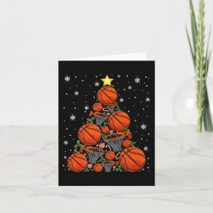 Basketbal Xmas Tree Lights Santa Basketbal Chris Kaart