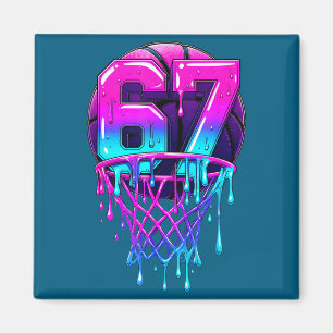 Basketbal Zeven Zes Drip 67 Cadeau Magneet