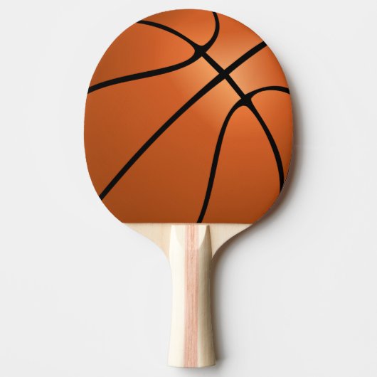Basketbalachtergrond Tafeltennisbatje (Voorkant)