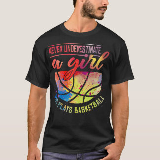 Basketbalcadeaus voor tiener meisjes Kleurrijke sp T-shirt