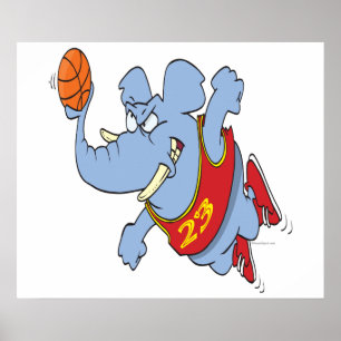 basketbalcartoon poster