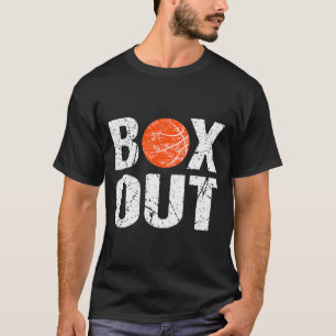 Basketbalcoach Box Out Uitspraak Nieuwigheidscadea T-shirt