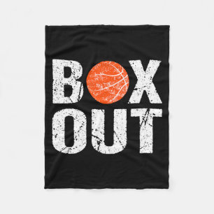 Basketbalcoach Box Out Zeggen Nieuwigheidscadeau T Fleece Deken