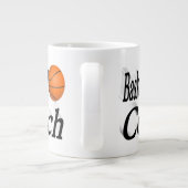Basketbalcoach half tekst extra grote beker (Achterkant)