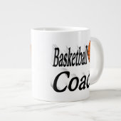 Basketbalcoach half tekst extra grote beker (Voorkant rechts)