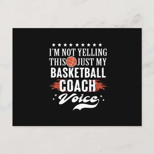 basketbalcoach | Ik bel niet Briefkaart (Voorkant)