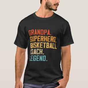  basketbalcoach opa basketbalspeler t-shirt