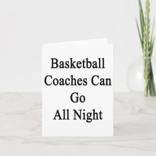 Basketbalcoaches kunnen de hele nacht door kaart