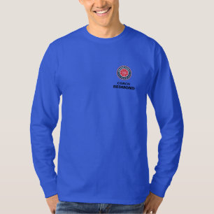Basketbalcoach's of elk sportshirt met logo t-shirt