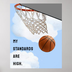 Basketbaldoelenposter Poster