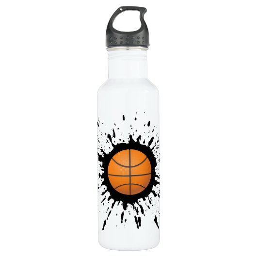 Basketbalexplosie Waterfles (Voorkant)