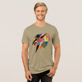 Basketbalfanaten Tri-Blend Shirt (Voorkant volledig)