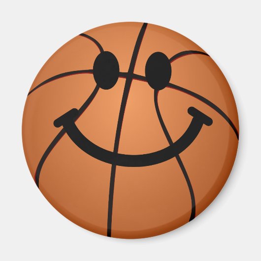 Basketbalgezicht Magneet (Voorkant)