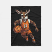 basketbalhert fleece deken (Voorkant)