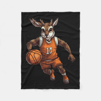 basketbalhert fleece deken