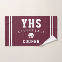 Basketbalicoon, aangepaste naam & school, teamcade