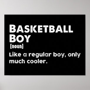 Basketbaljongen Grappige Woordenboek Definitie Poster