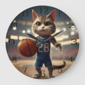 basketbalkat, grote klok (Voorkant)